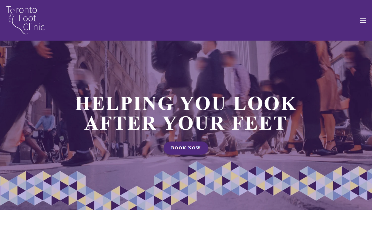 416footclinic.com screenshot