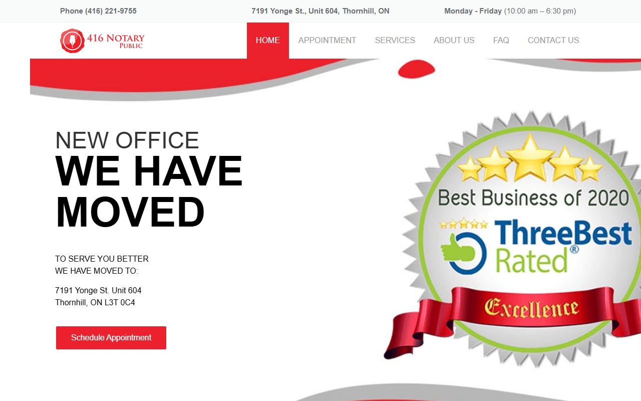 416legalservice.com screenshot