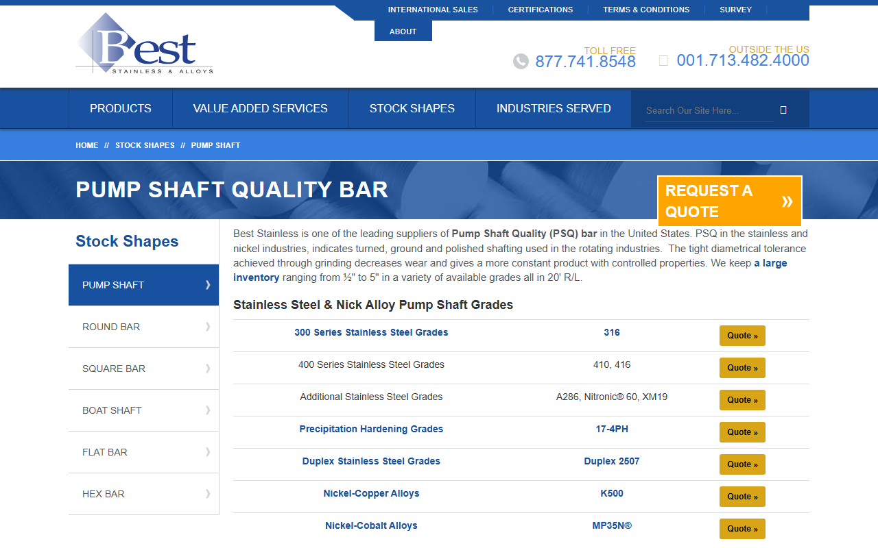 416pumpshaft.com screenshot