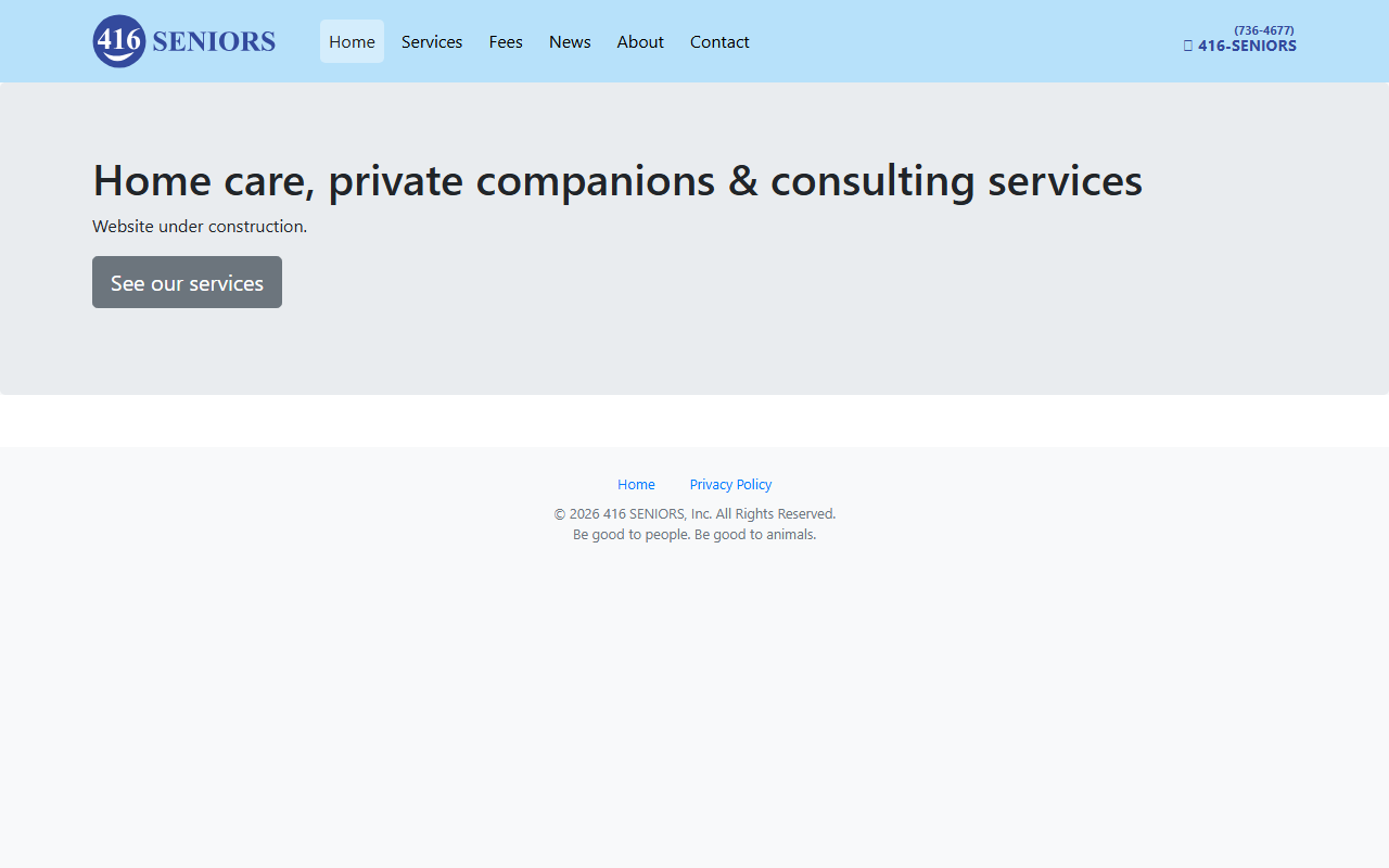 416seniors.com screenshot