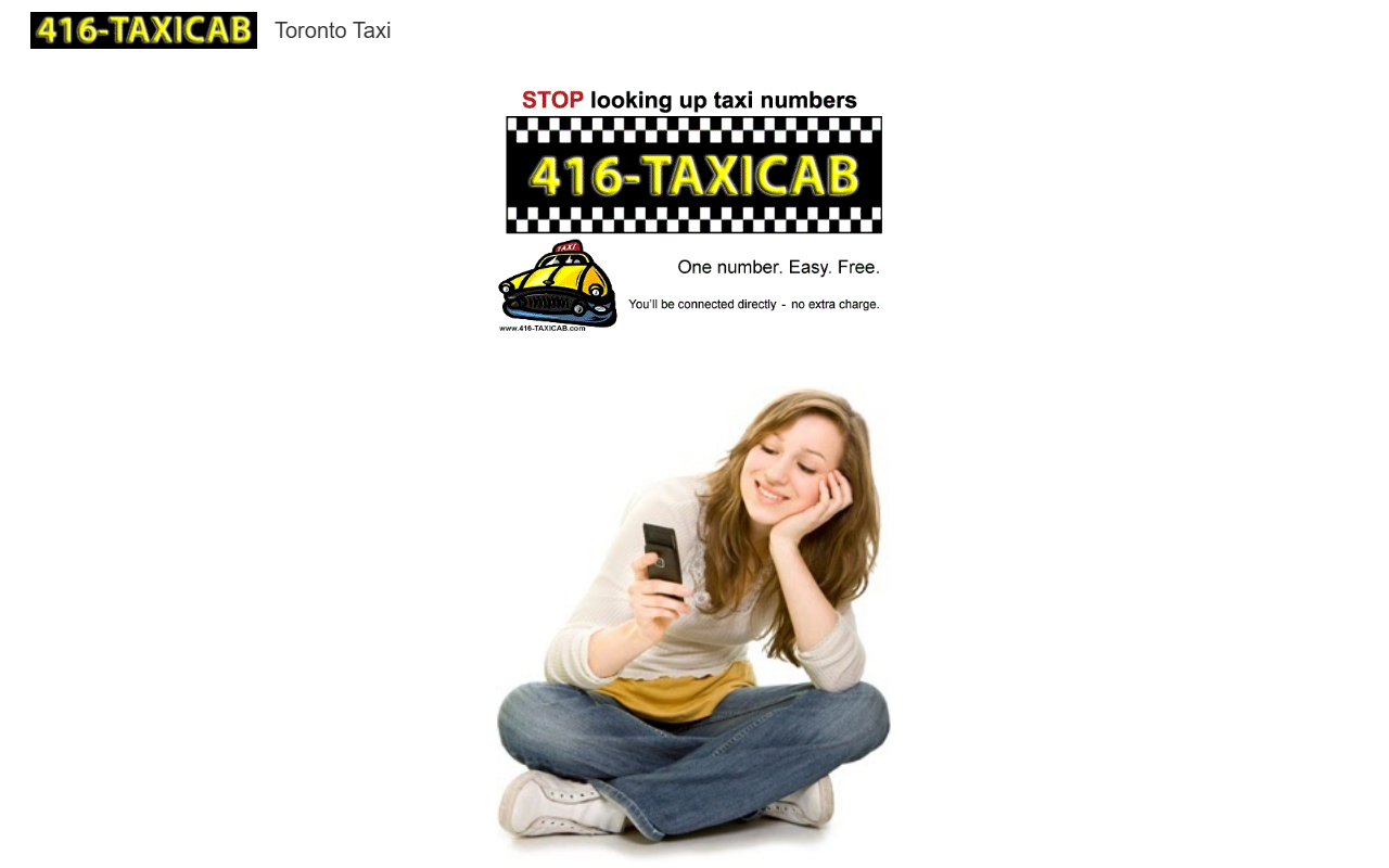 416taxicab.com screenshot