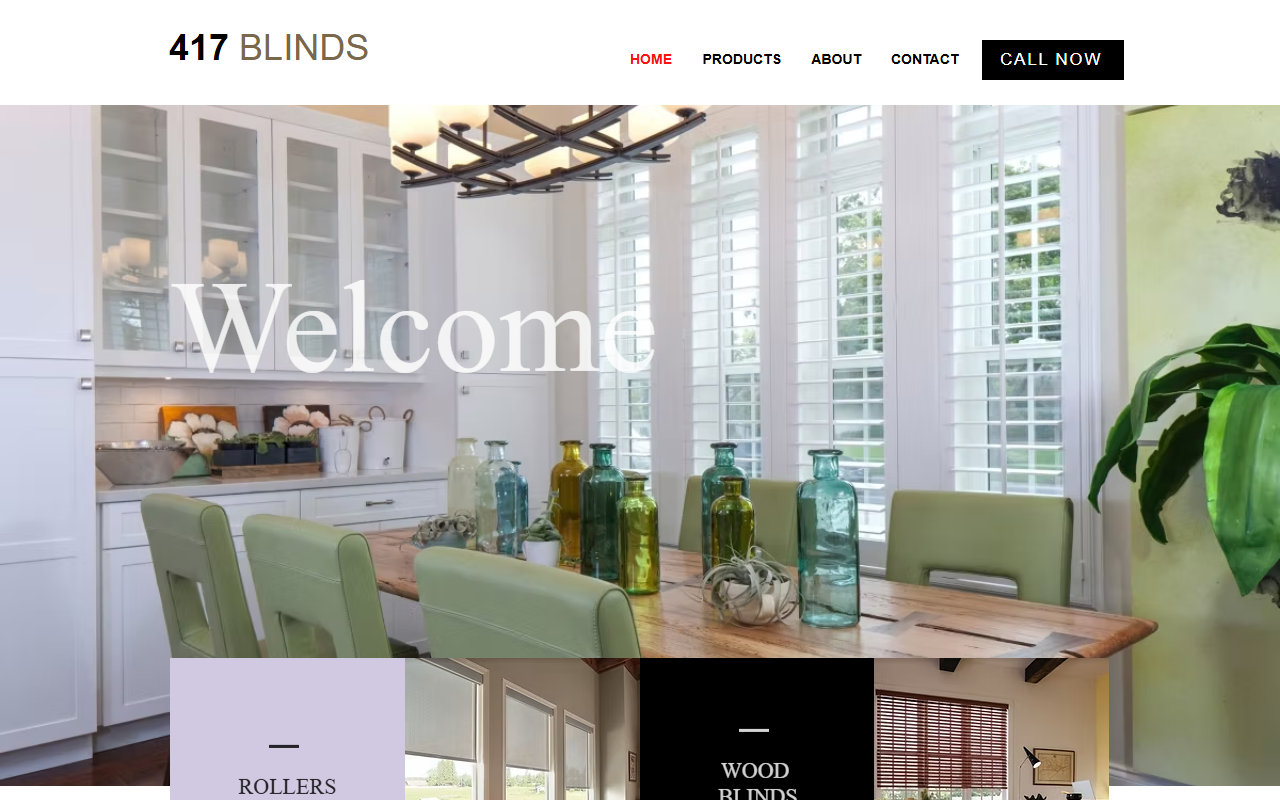 417blinds4u.com screenshot
