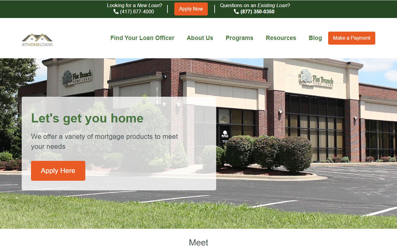 417homeloan.com screenshot