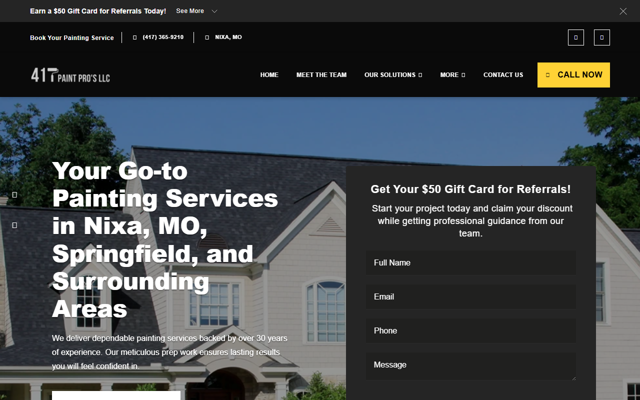 417paintpros.com screenshot
