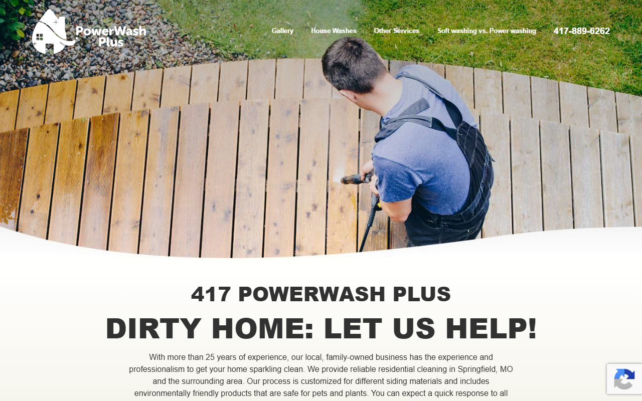417powerwashplus.com screenshot