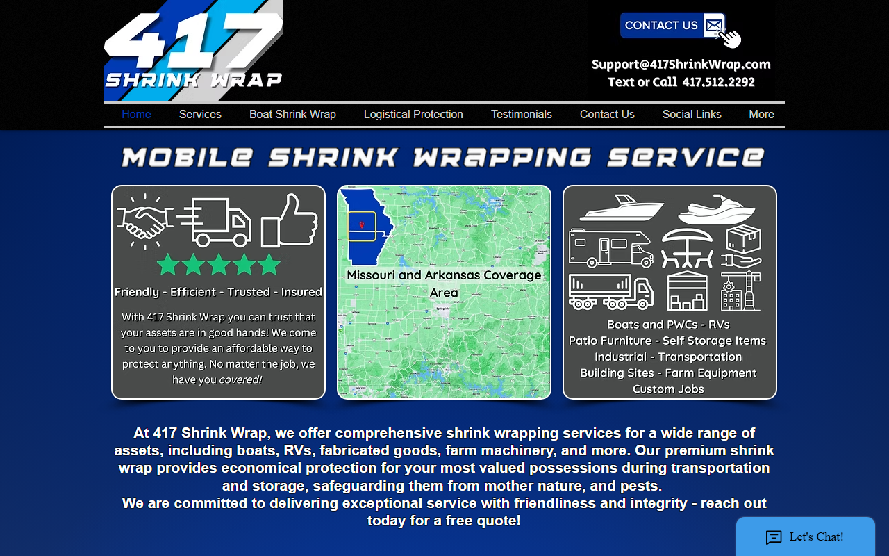 417shrinkwrap.com screenshot