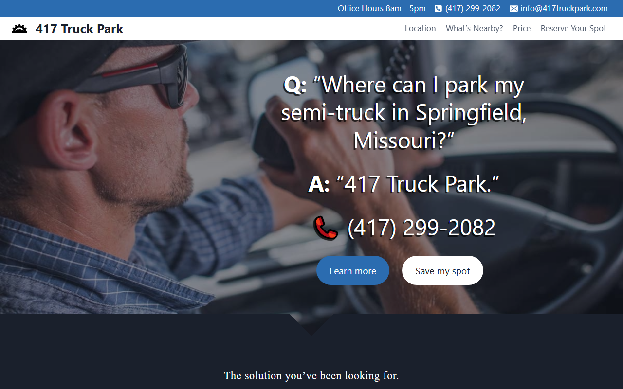 417truckpark.com screenshot