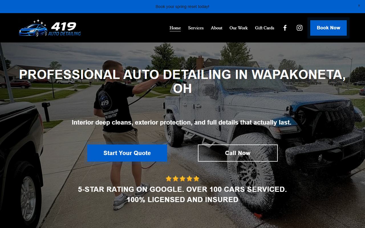 419autodetailing.com screenshot