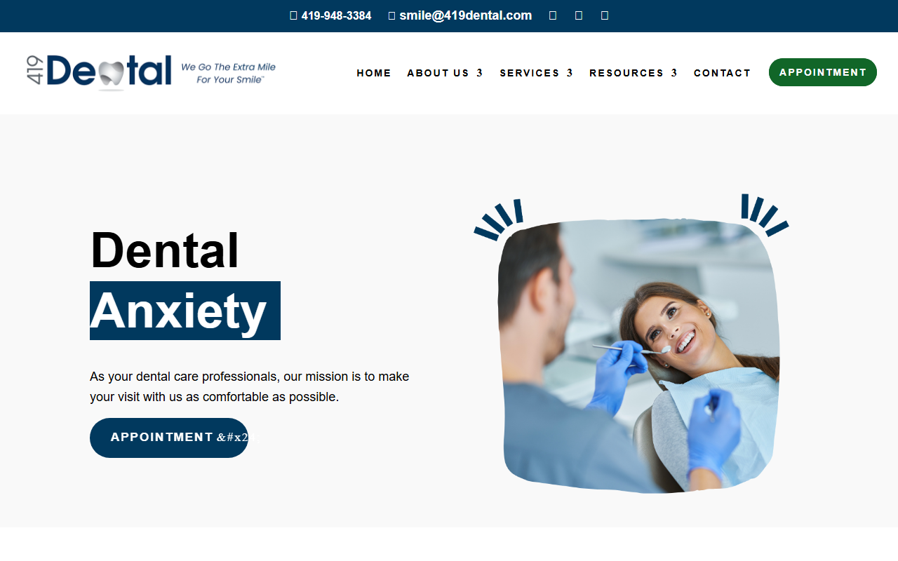 419dentalanxiety.com screenshot