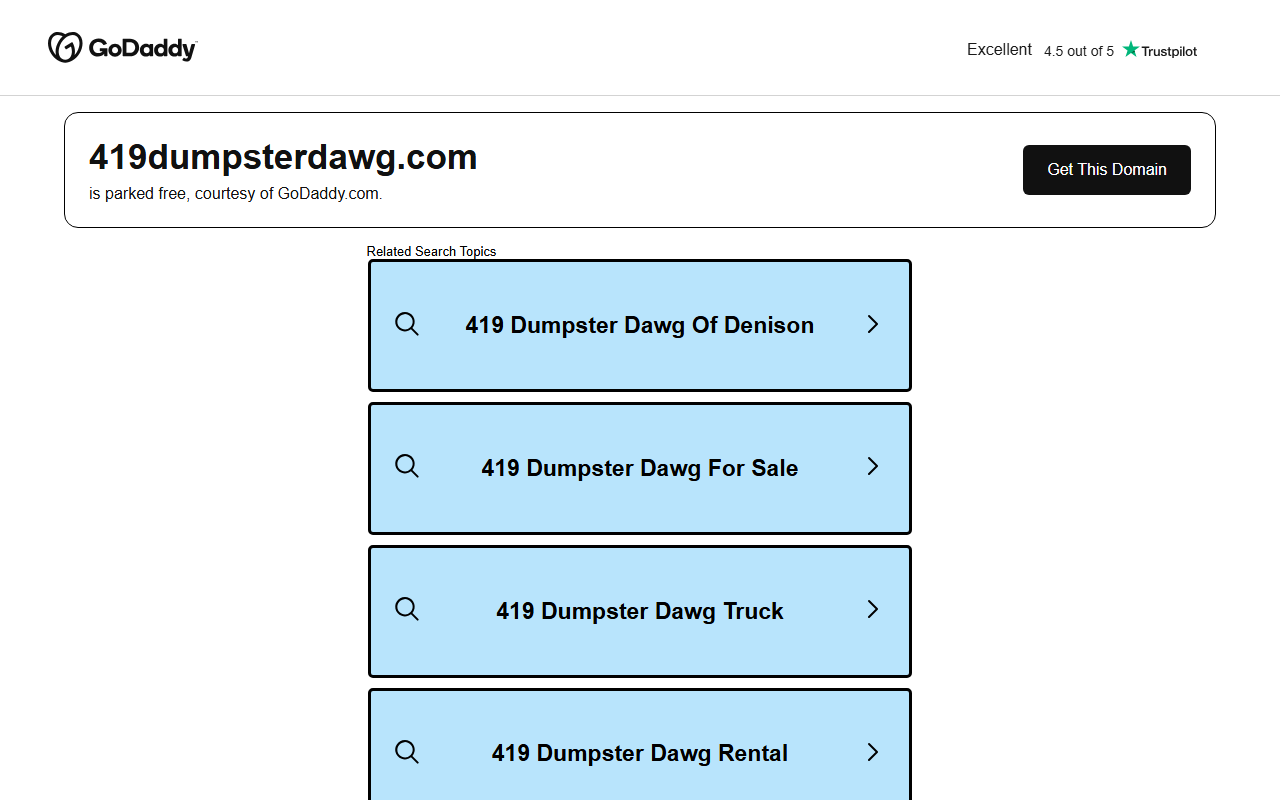 419dumpsterdawg.com screenshot
