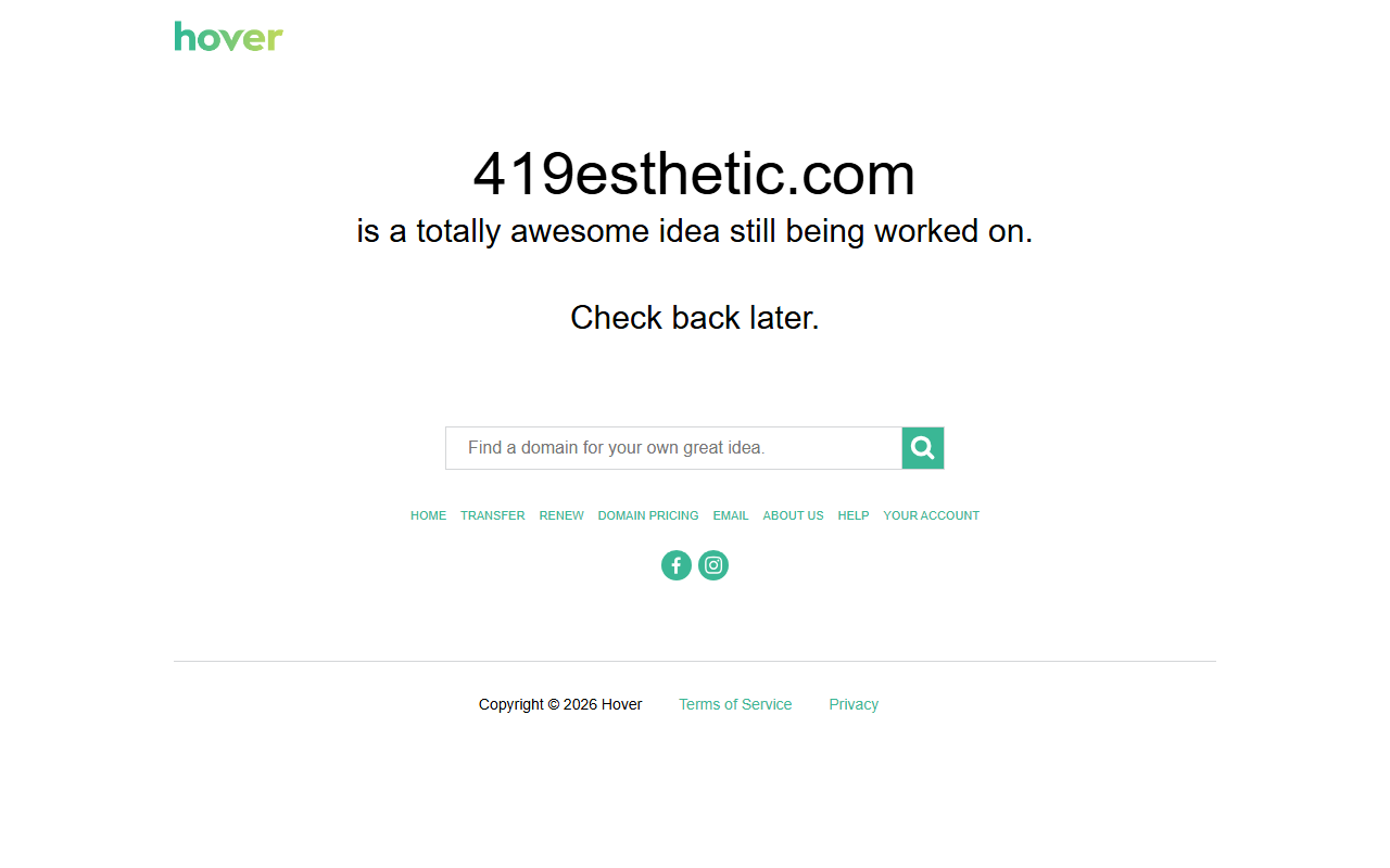 419esthetic.com screenshot