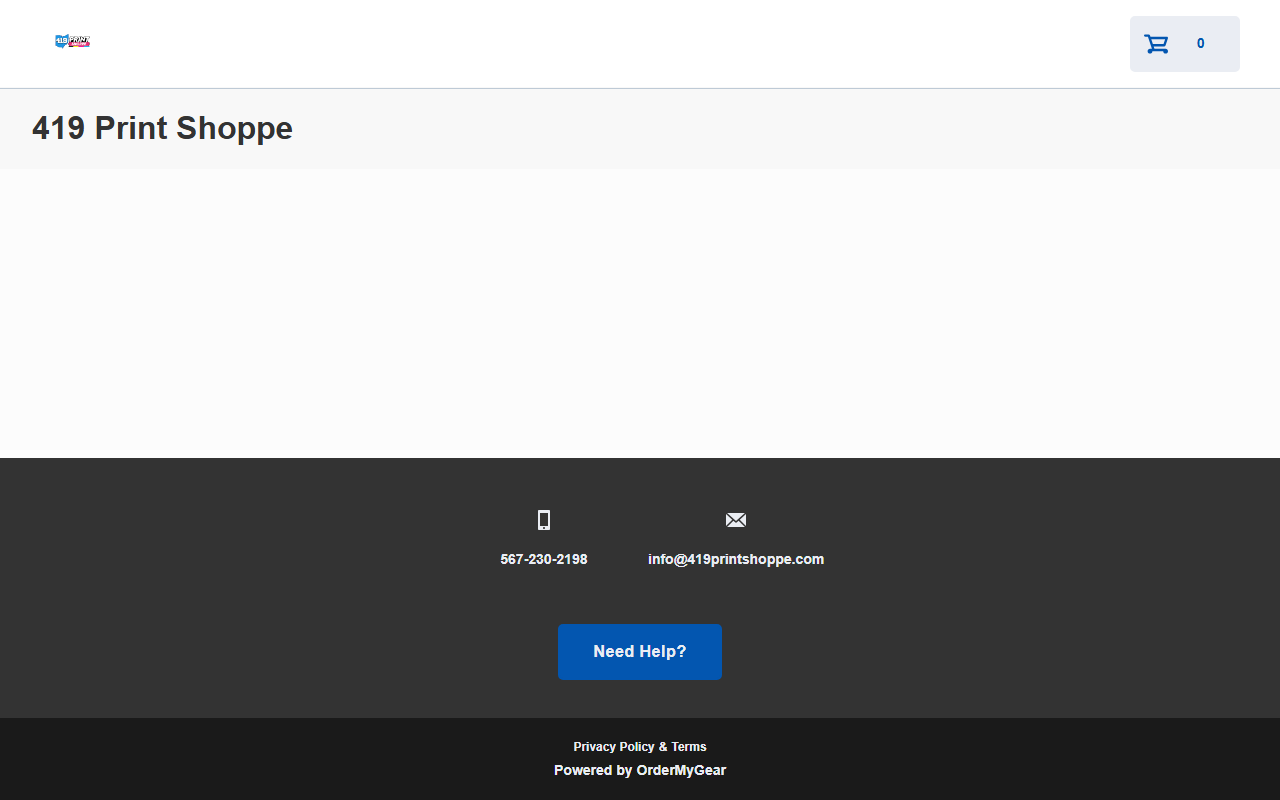 419printshoppe.com screenshot