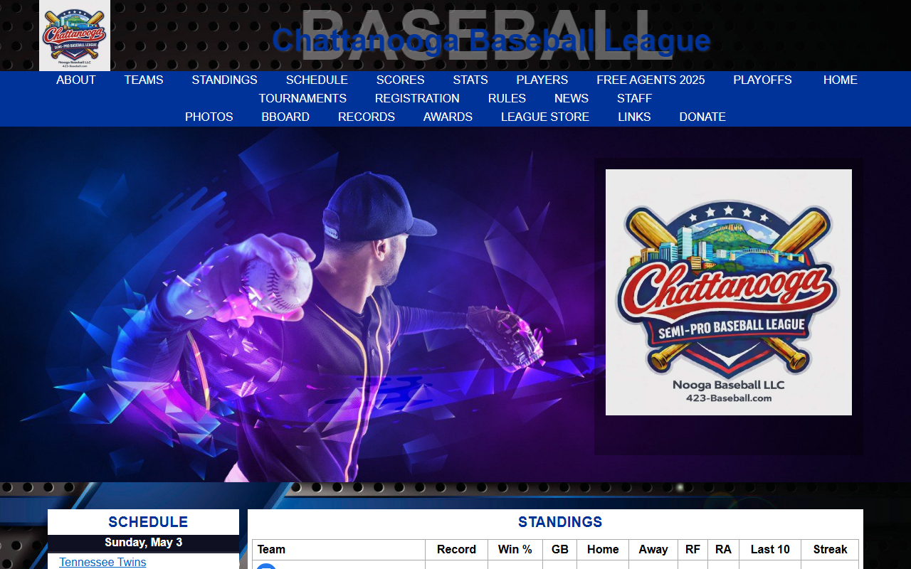 423-baseball.com screenshot