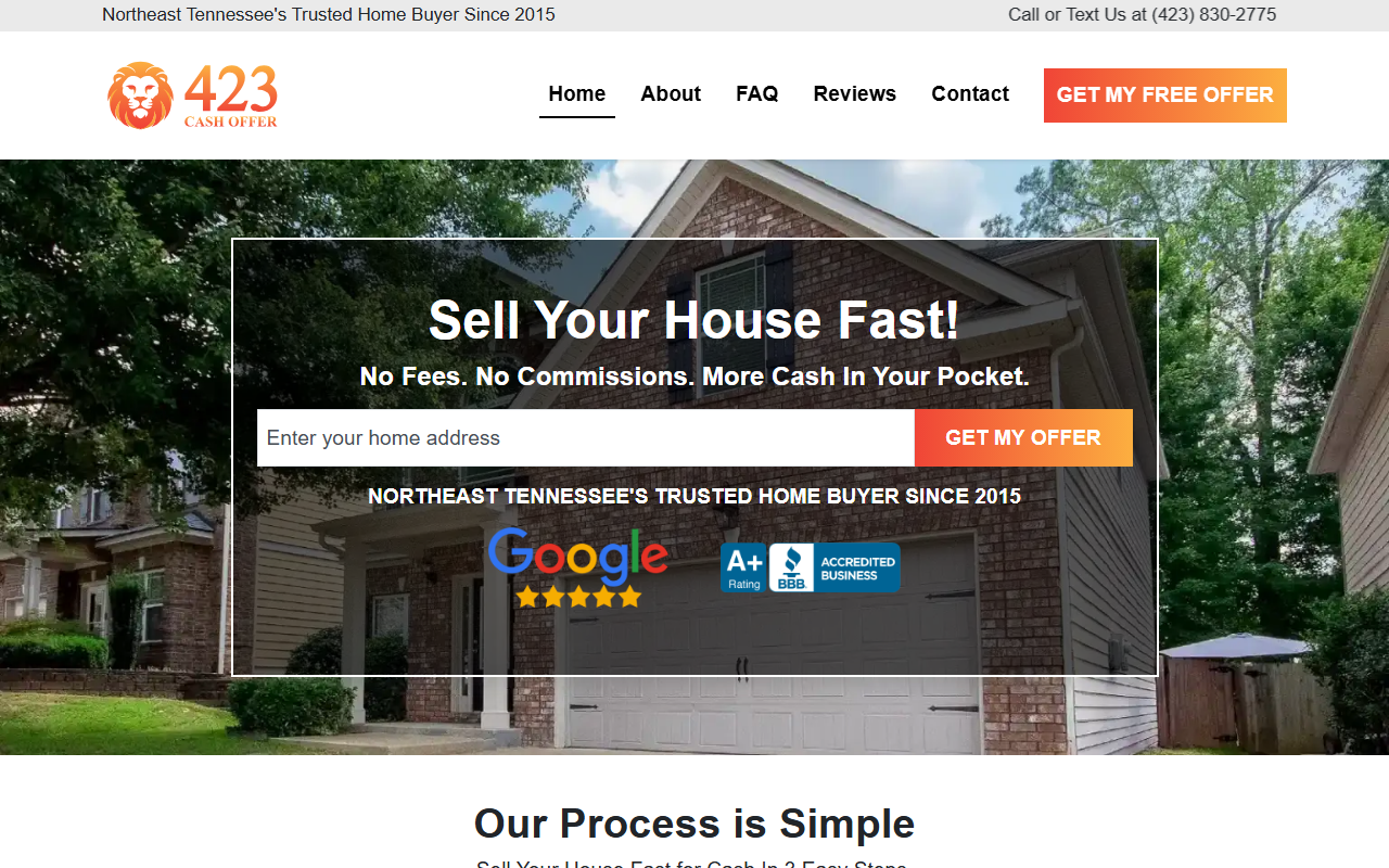 423cashoffer.com screenshot
