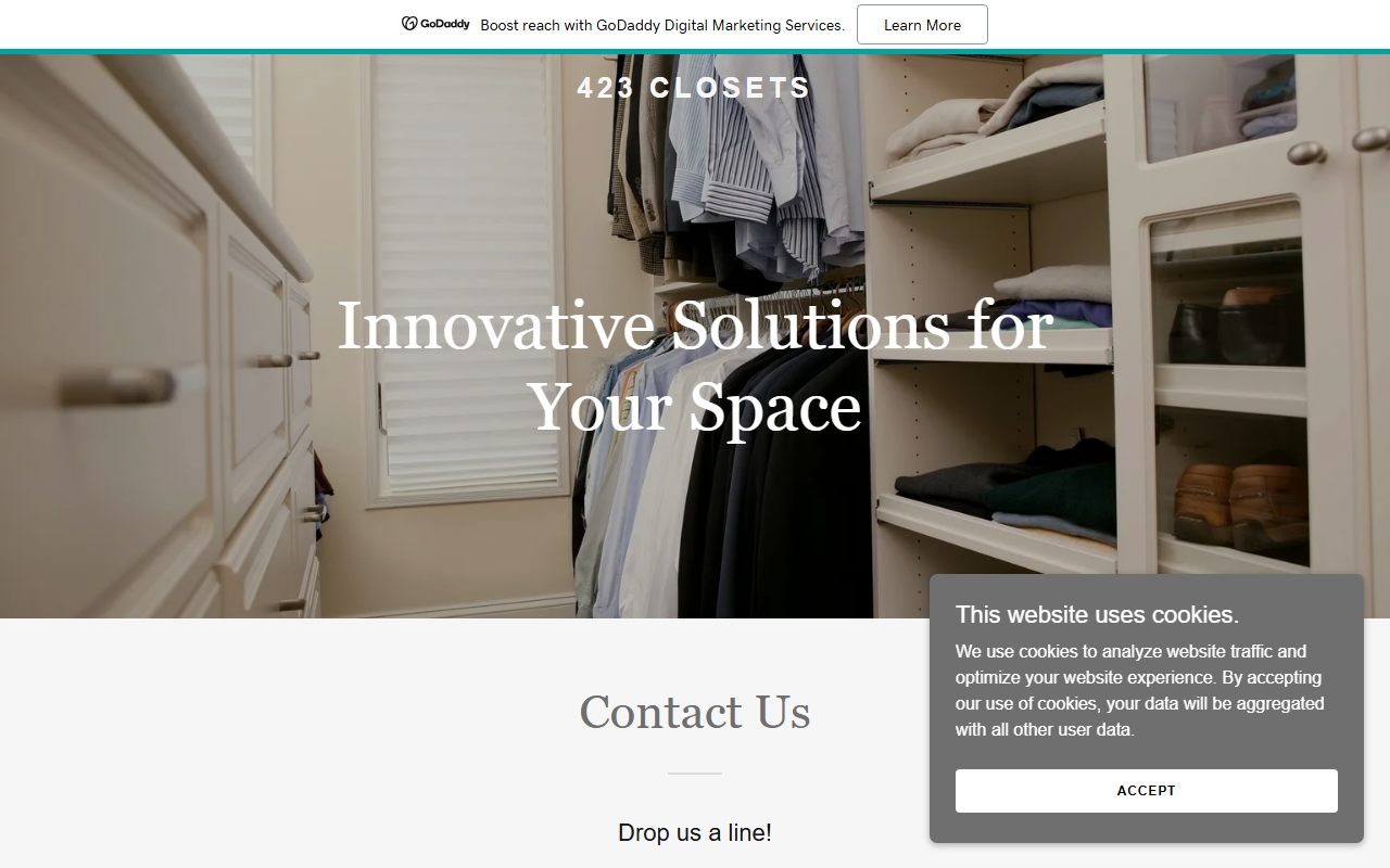 423closets.com screenshot