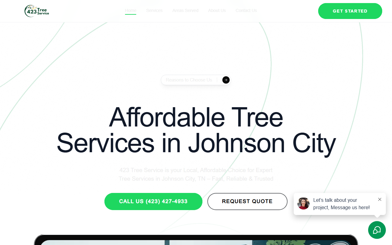 423treeservice.com screenshot