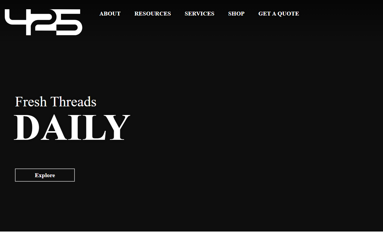 425apparel.com screenshot
