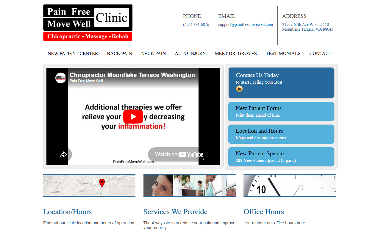 425neckpain.com screenshot