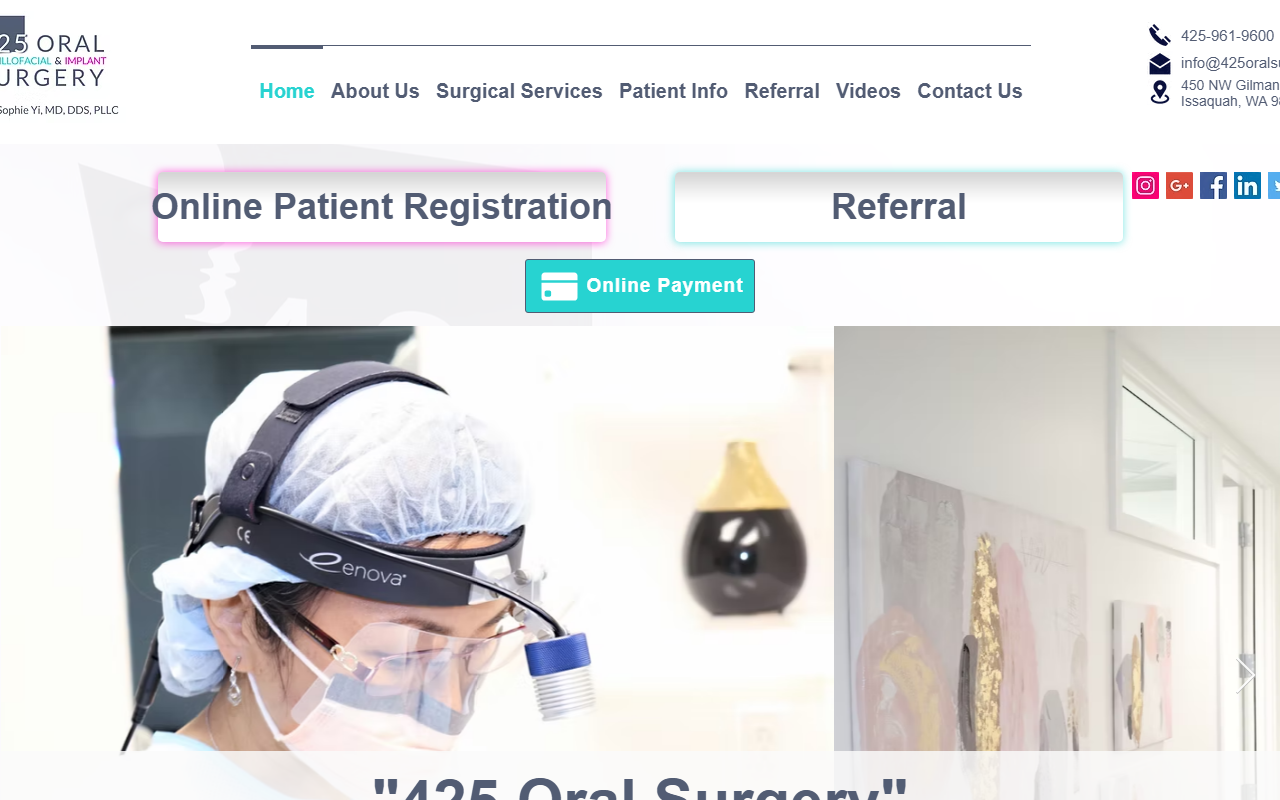 425oralsurgery.com screenshot