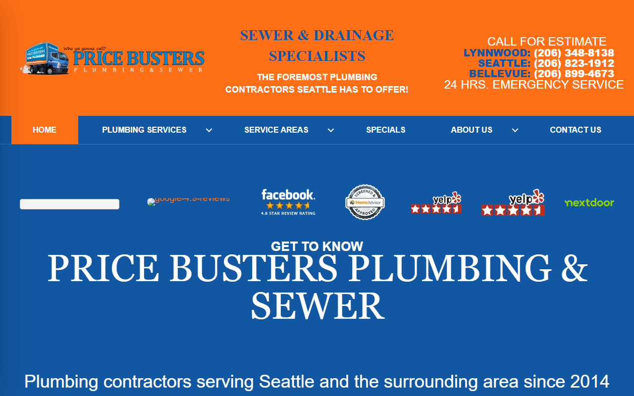 425plumber.com screenshot