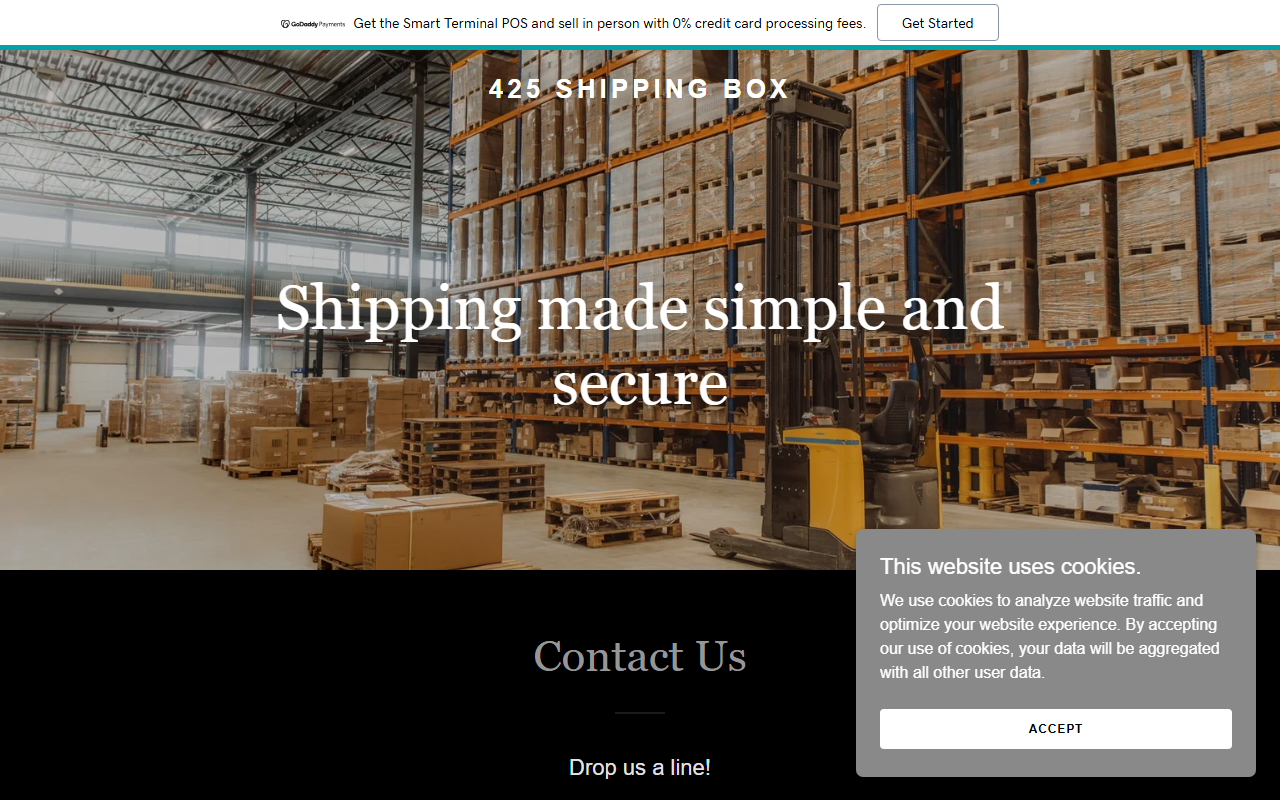 425shippingbox.com screenshot