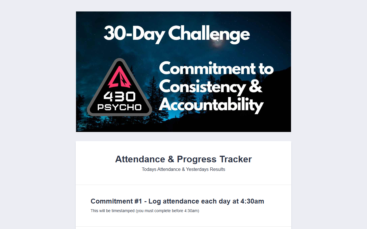 430psychotracker.com screenshot