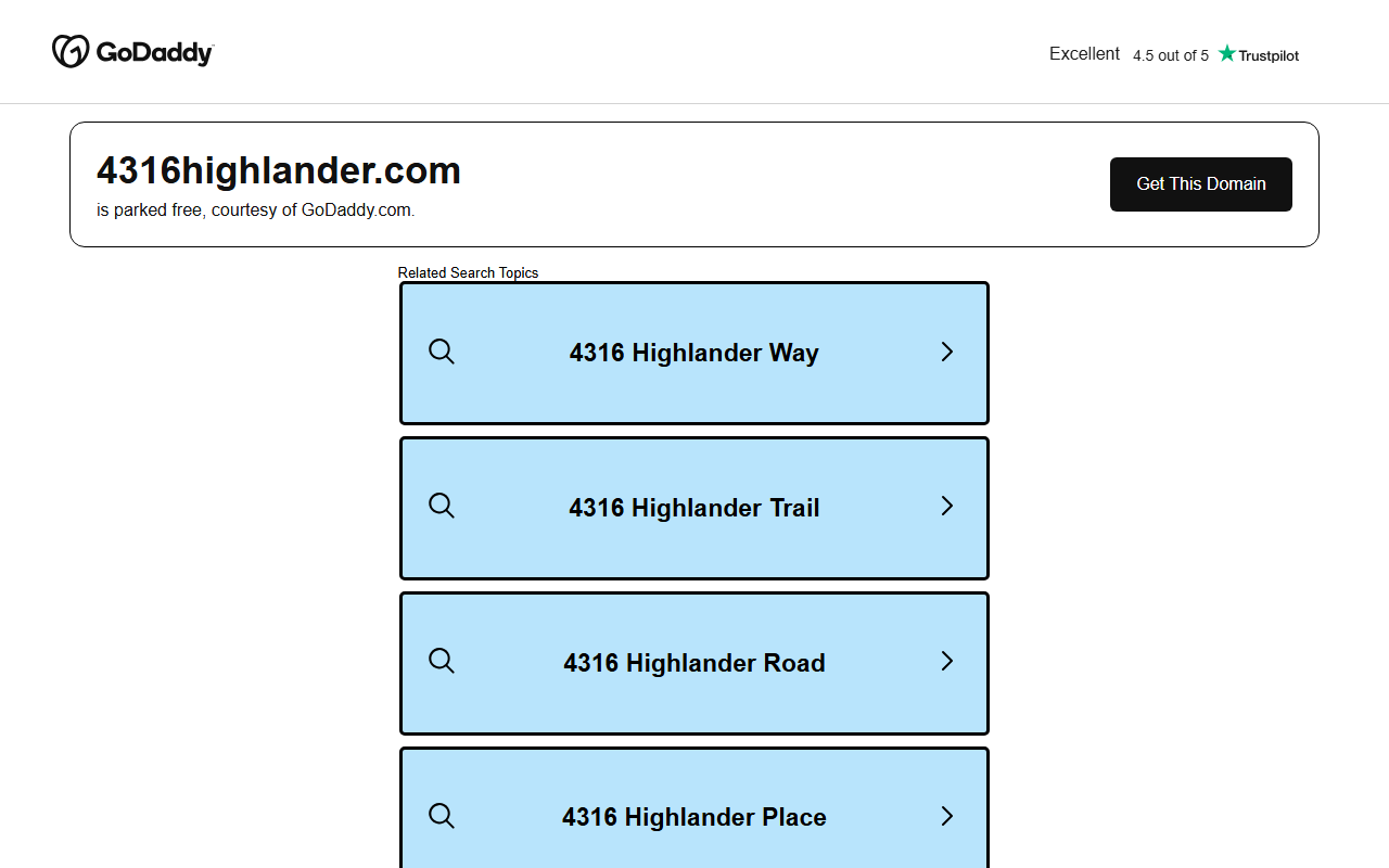 4316highlander.com screenshot