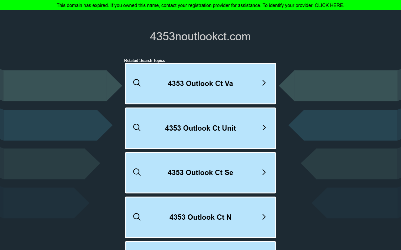 4353noutlookct.com screenshot