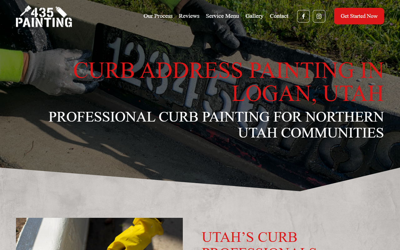 435curbpainting.com screenshot