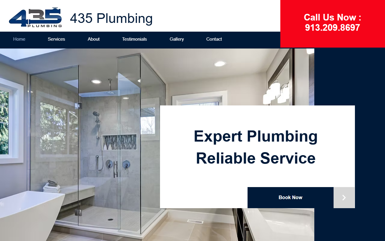435plumbing.com screenshot
