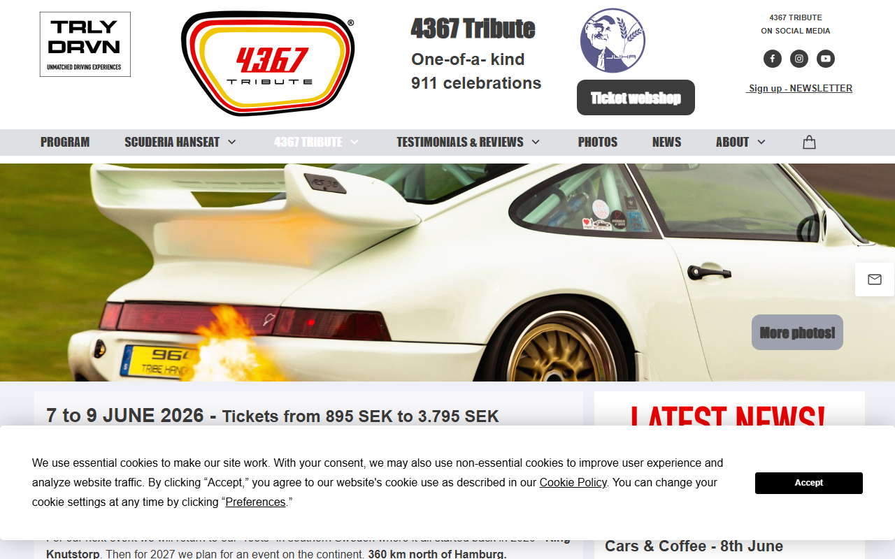 4367tribute.com screenshot