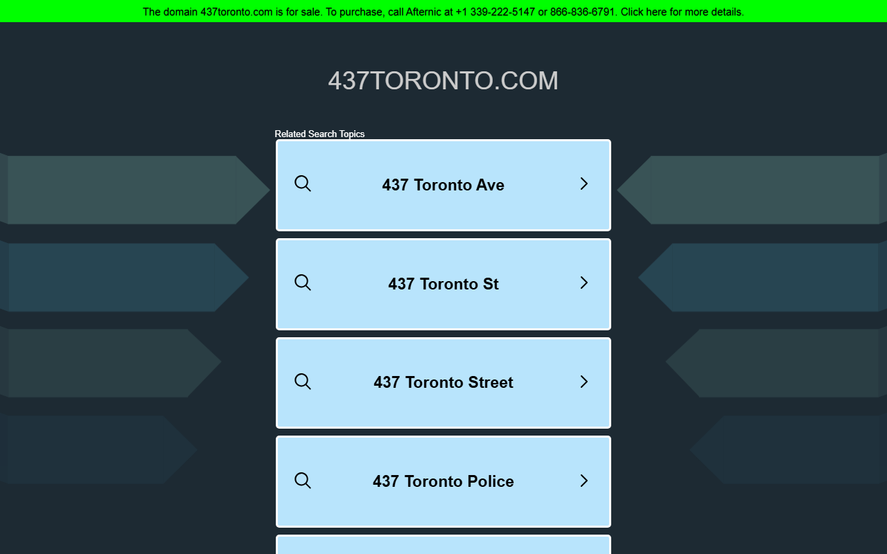 437toronto.com screenshot