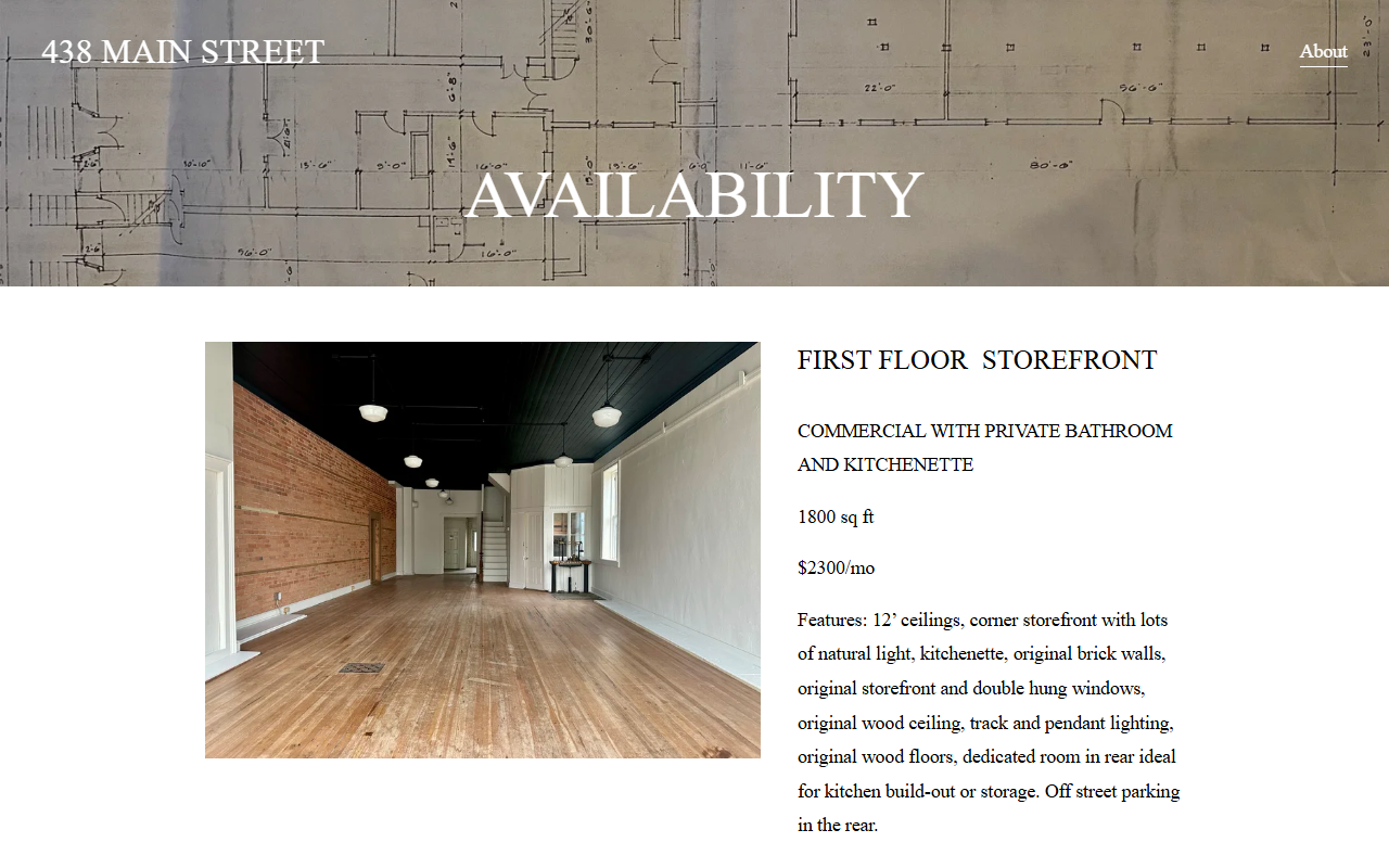438mainstreet.com screenshot