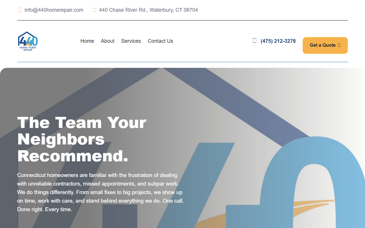 440homerepair.com screenshot