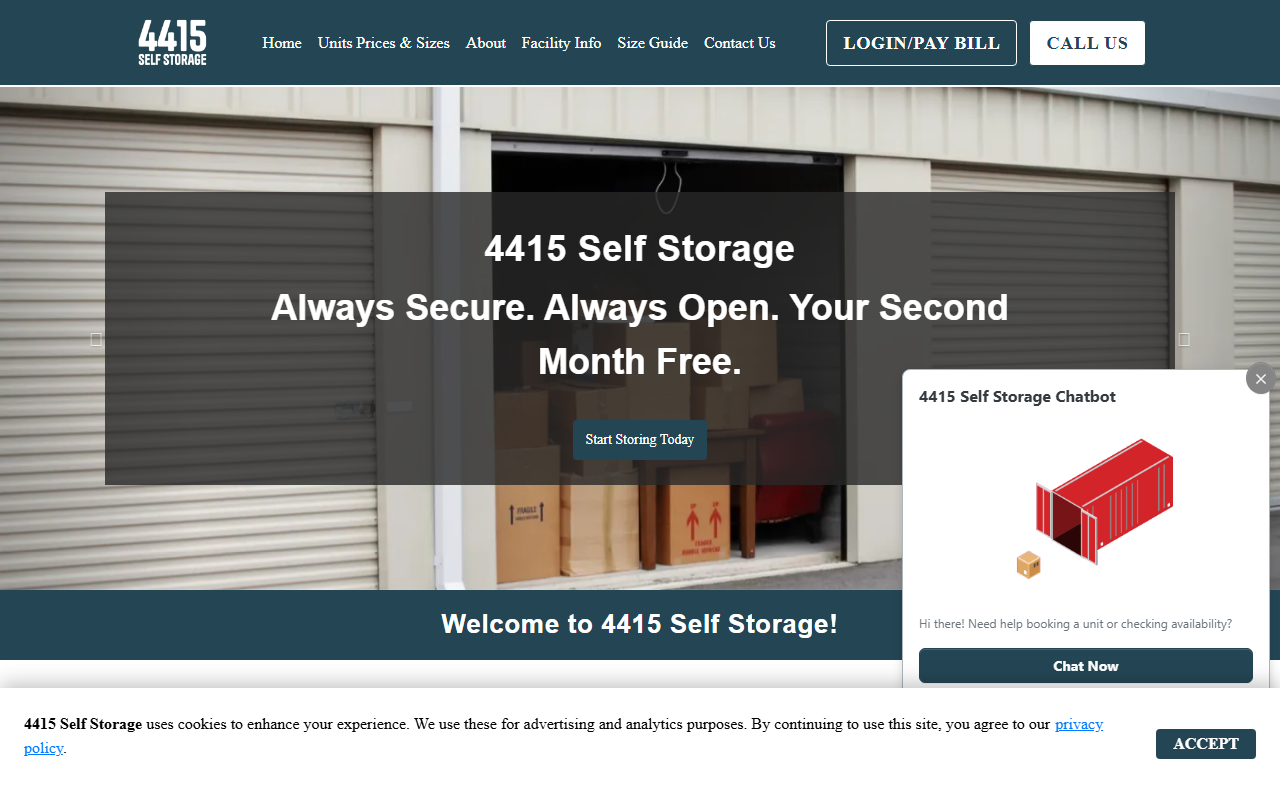4415selfstorage.com screenshot