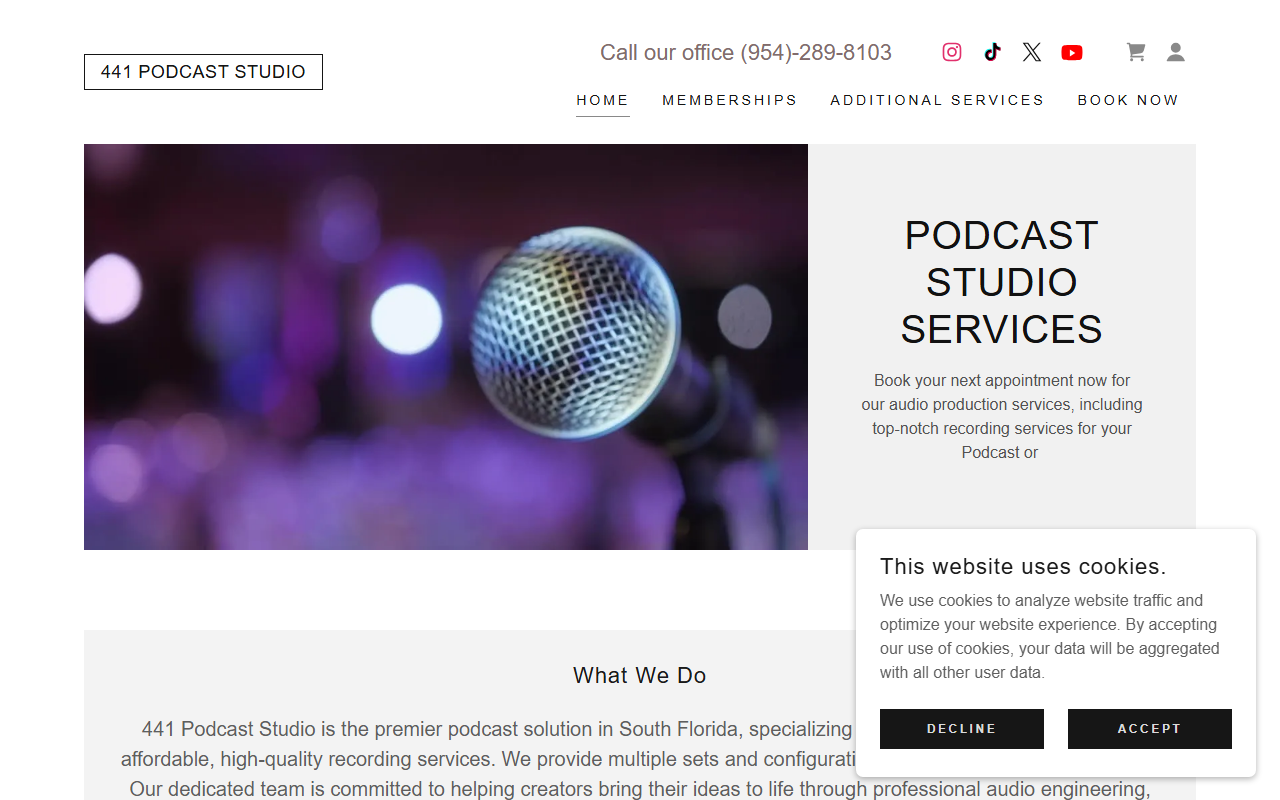 441podcaststudio.com screenshot