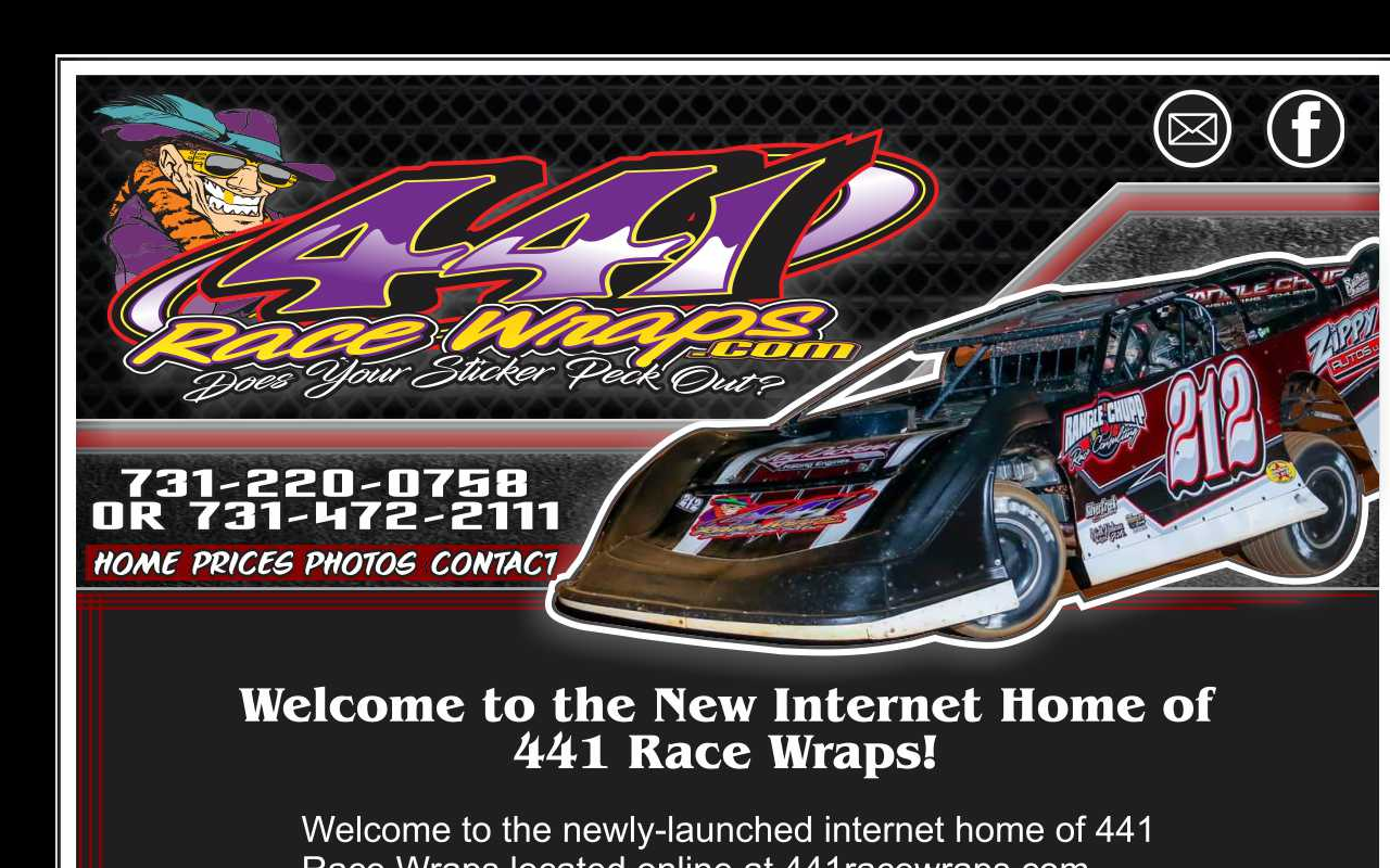 441racewraps.com screenshot