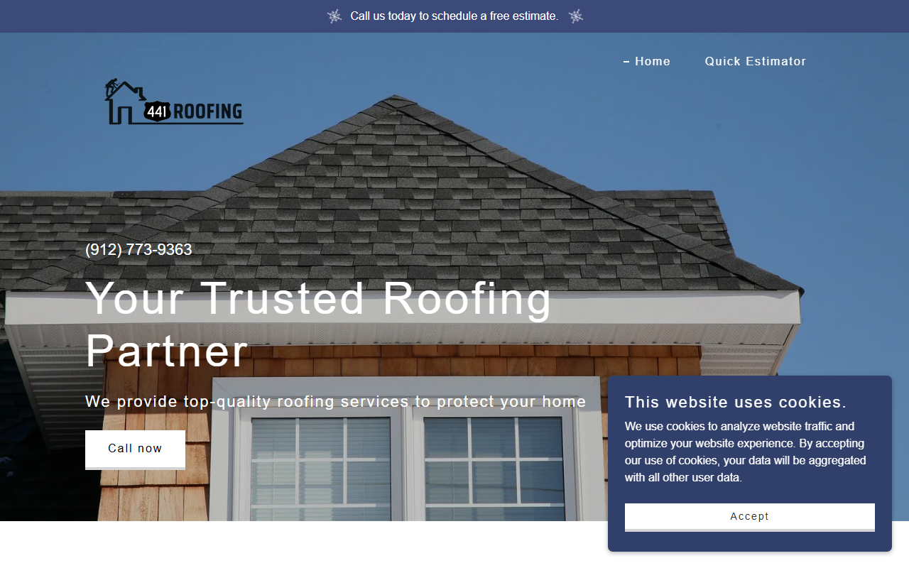 441roofing.com screenshot
