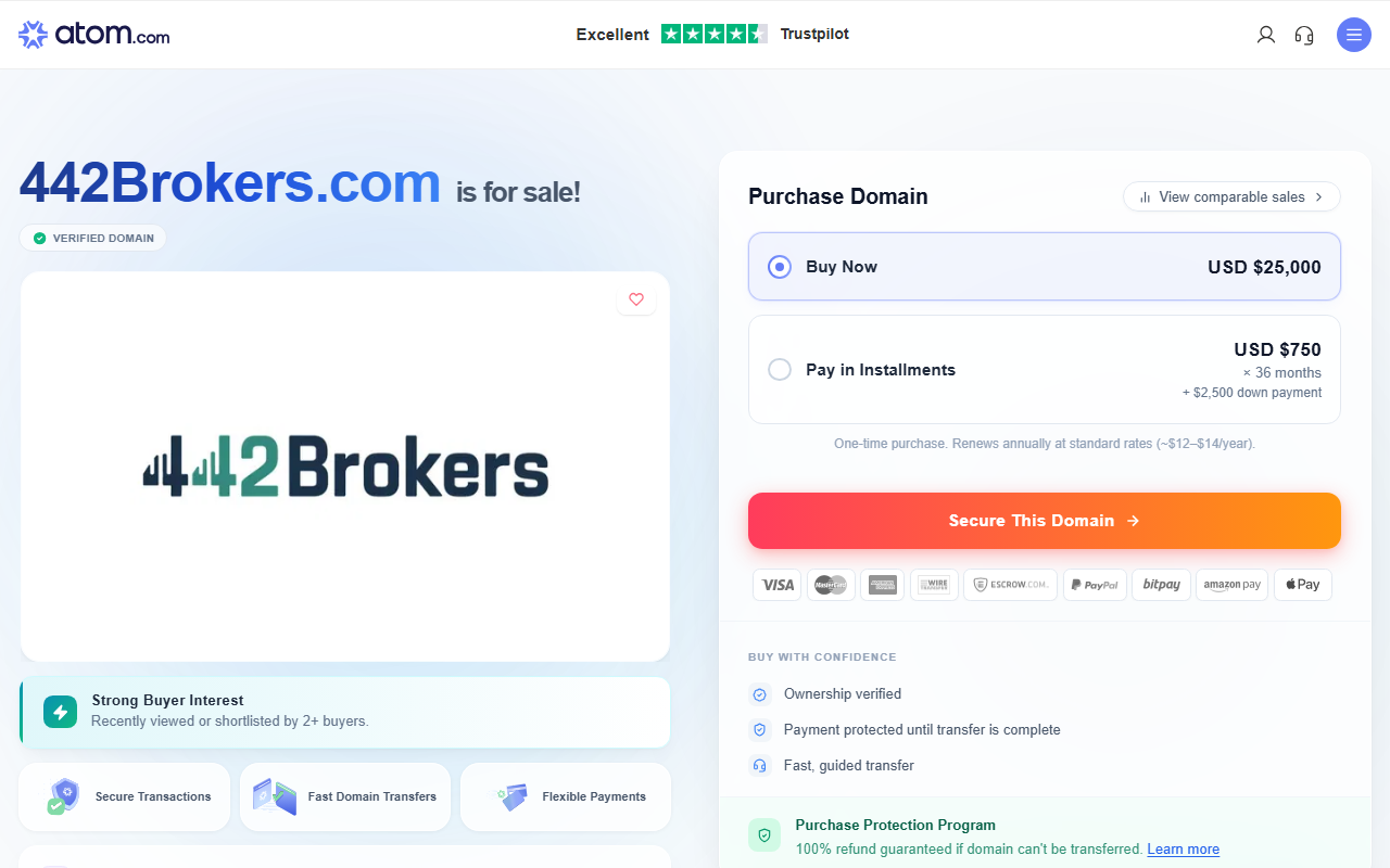 442brokers.com screenshot