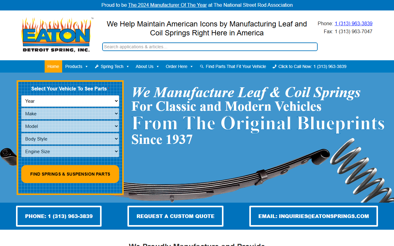 442coilsprings.com screenshot