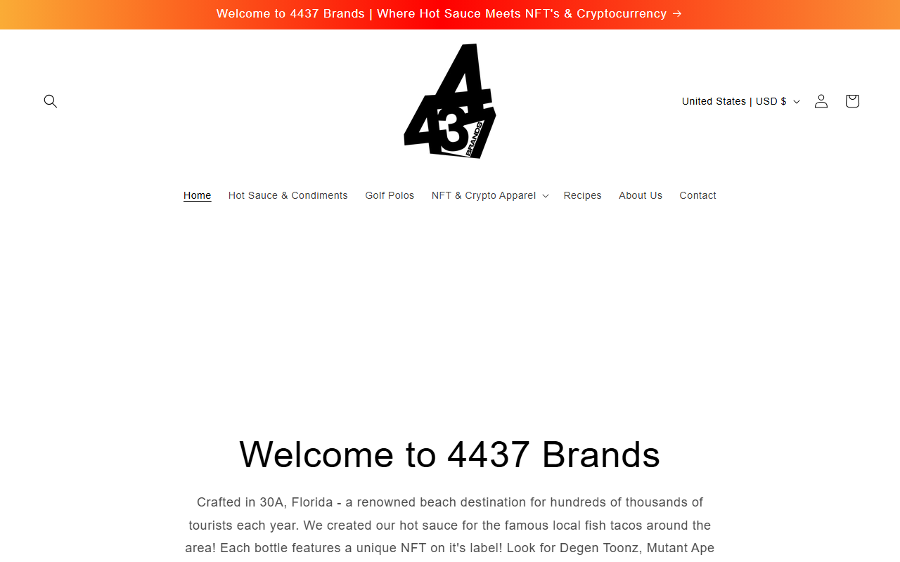 4437brands.com screenshot
