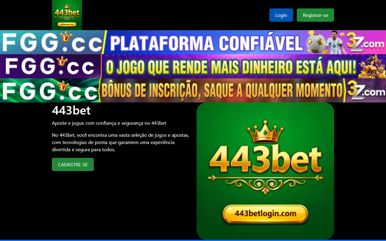 443betlogin.com screenshot