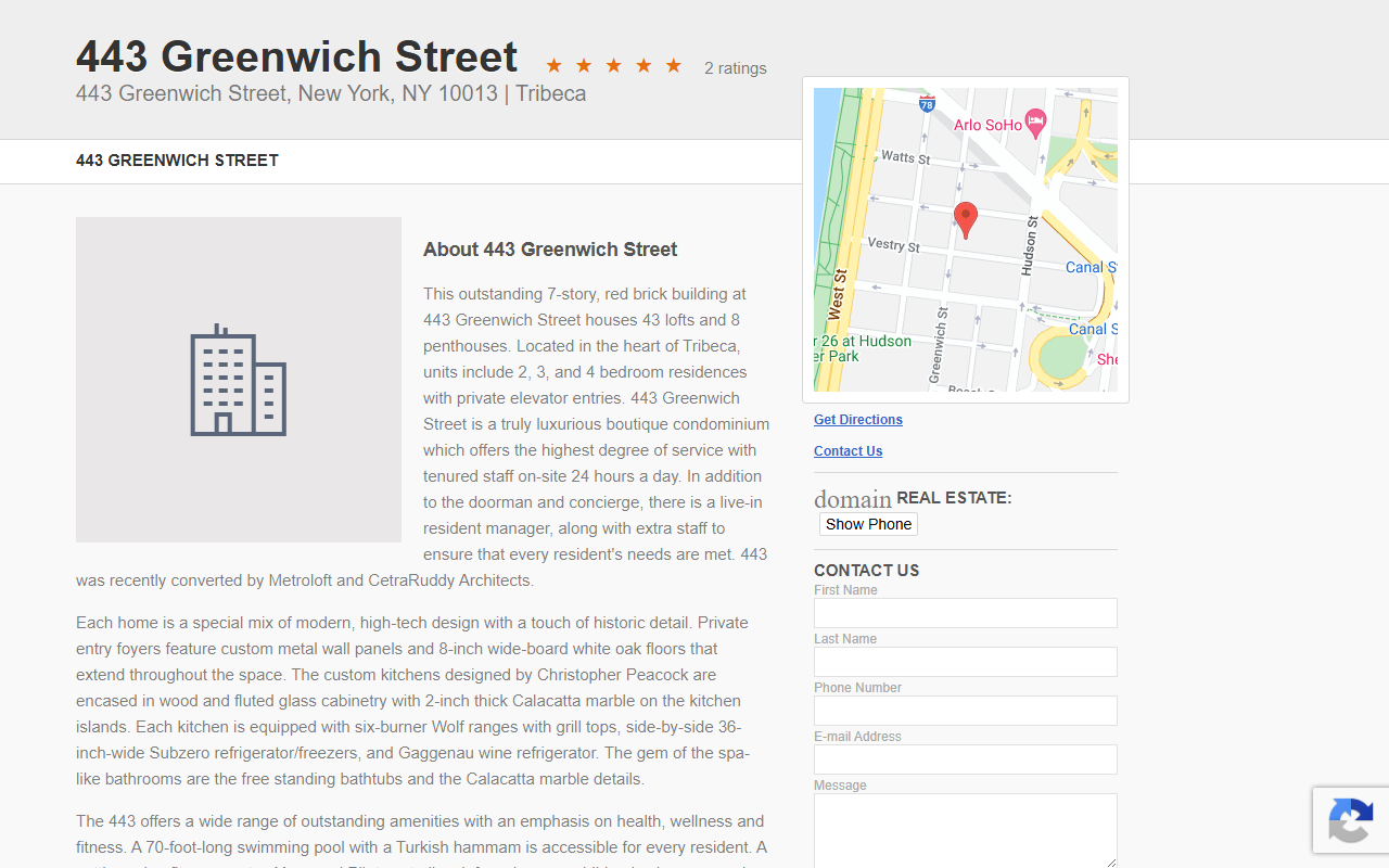 443greenwichst.com screenshot
