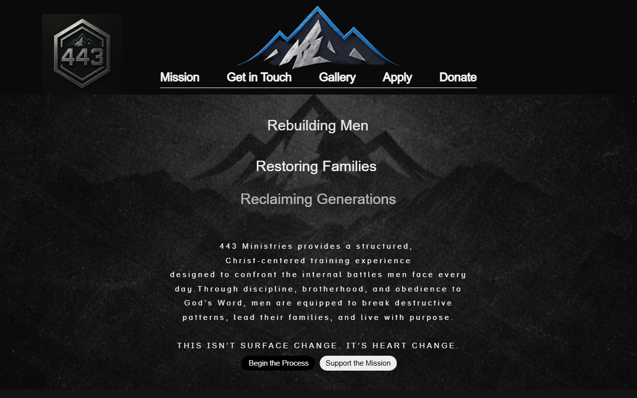 443ministries.com screenshot