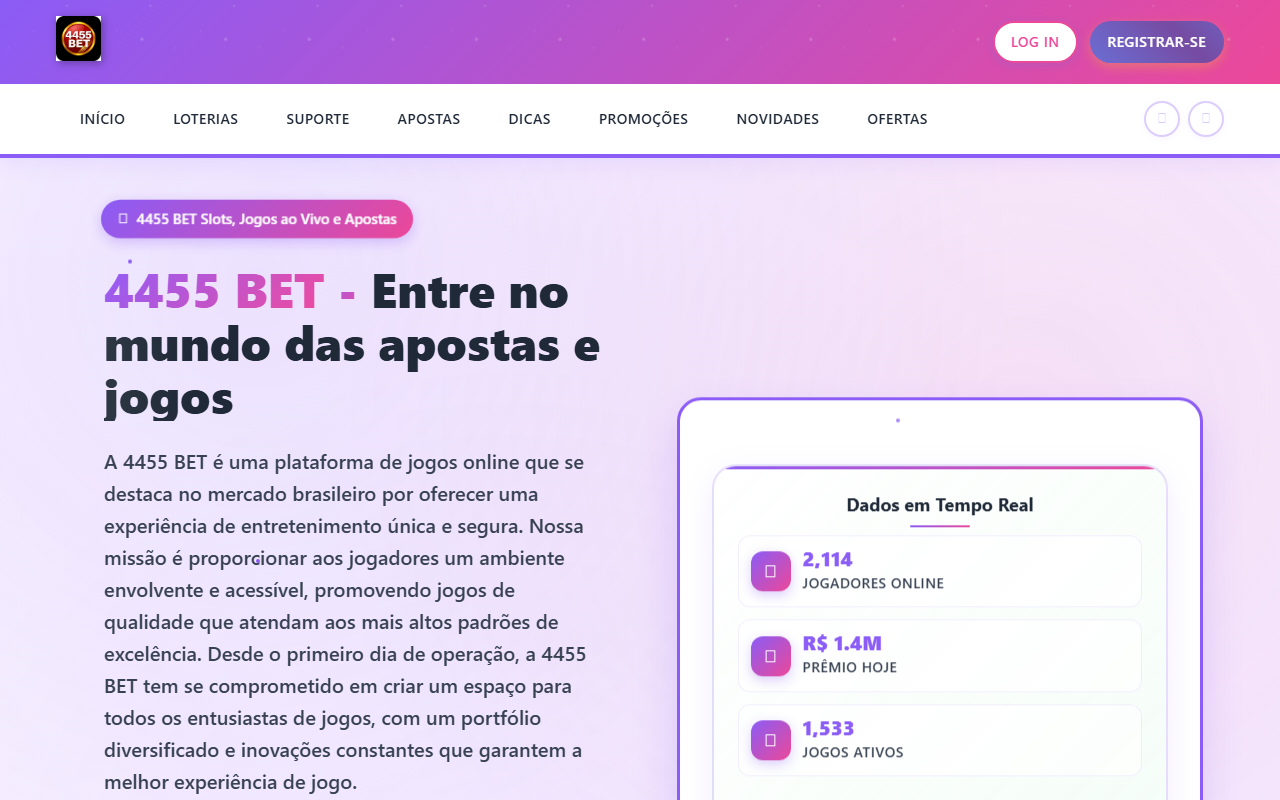 4455bet-login.com screenshot