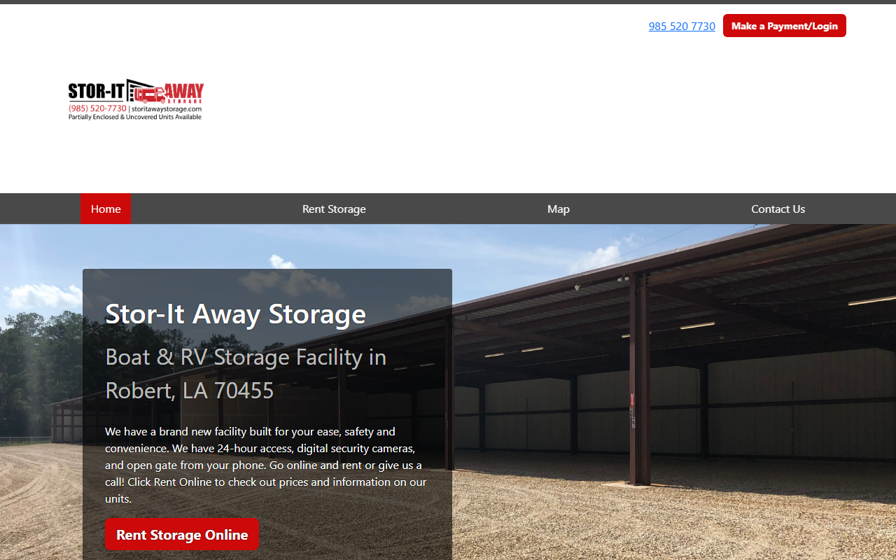445rvstorage.com screenshot