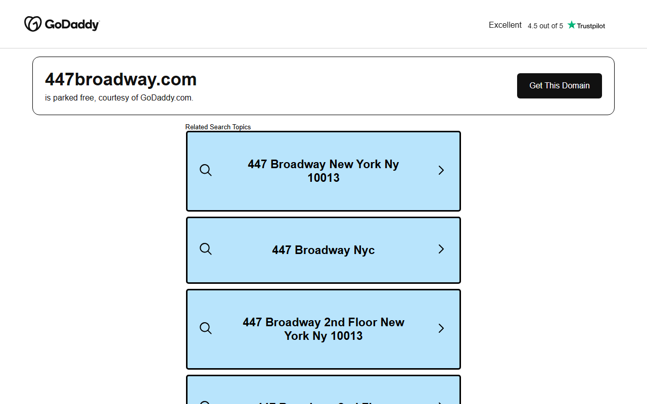 447broadway.com screenshot