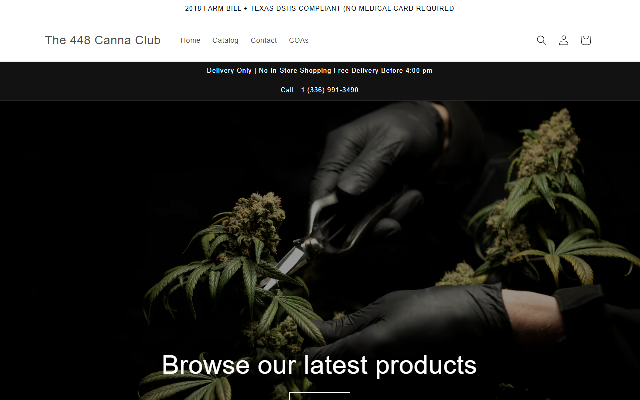 448cannaclub.com screenshot
