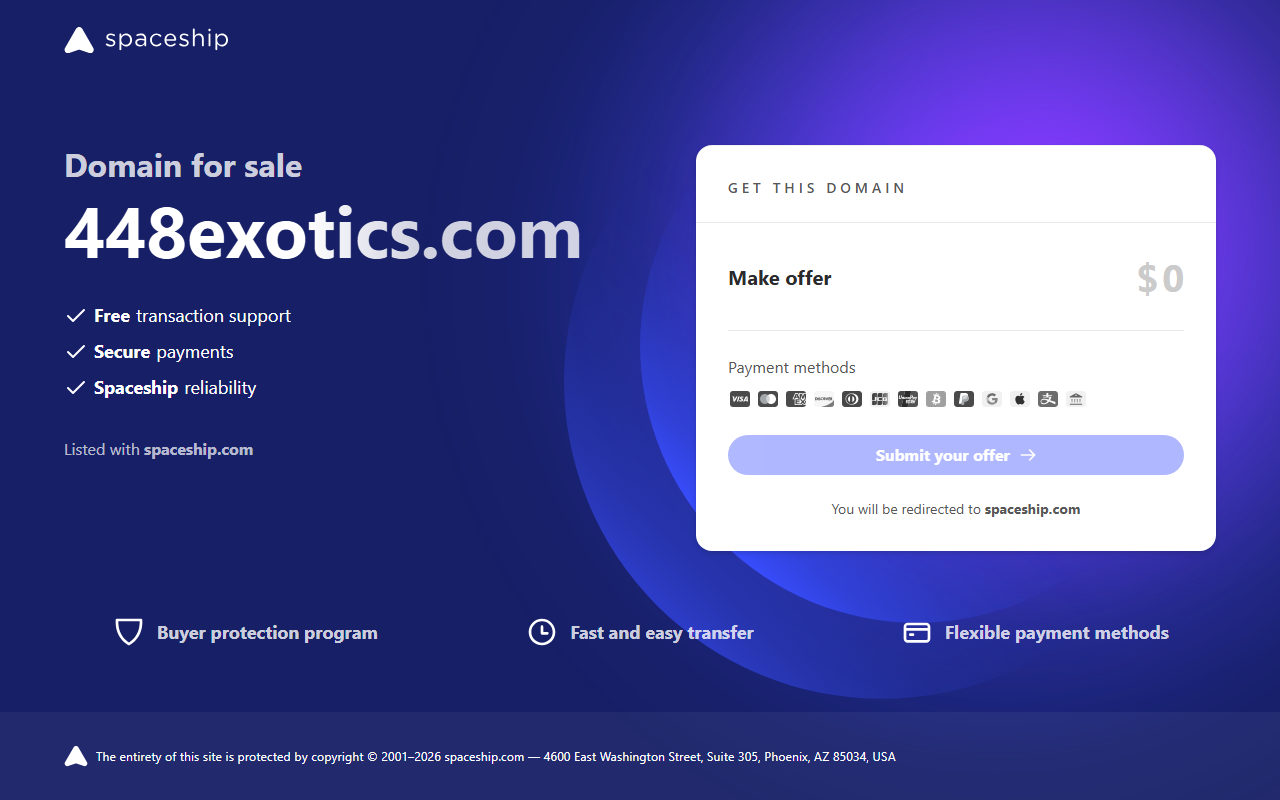 448exotics.com screenshot