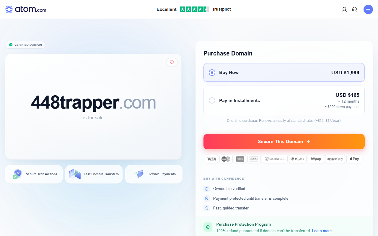 448trapper.com screenshot